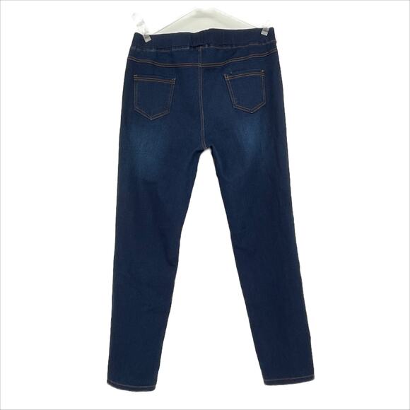 Shelia Rose Distressed Jeggings in Blue Size 2XL - Picture 3 of 6